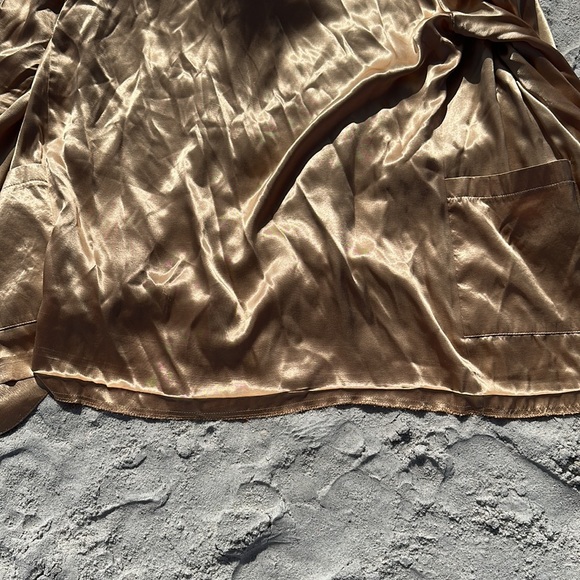 Melissa Robyn Gold satin 1980s Blazer women's size medium almost no flaws - Picture 4 of 12